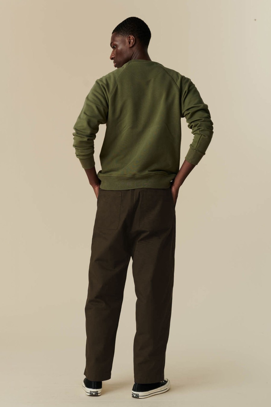 Men Community Clothing | Cameraman Pant Drawstring Tapered Cotton Canvas Trousers