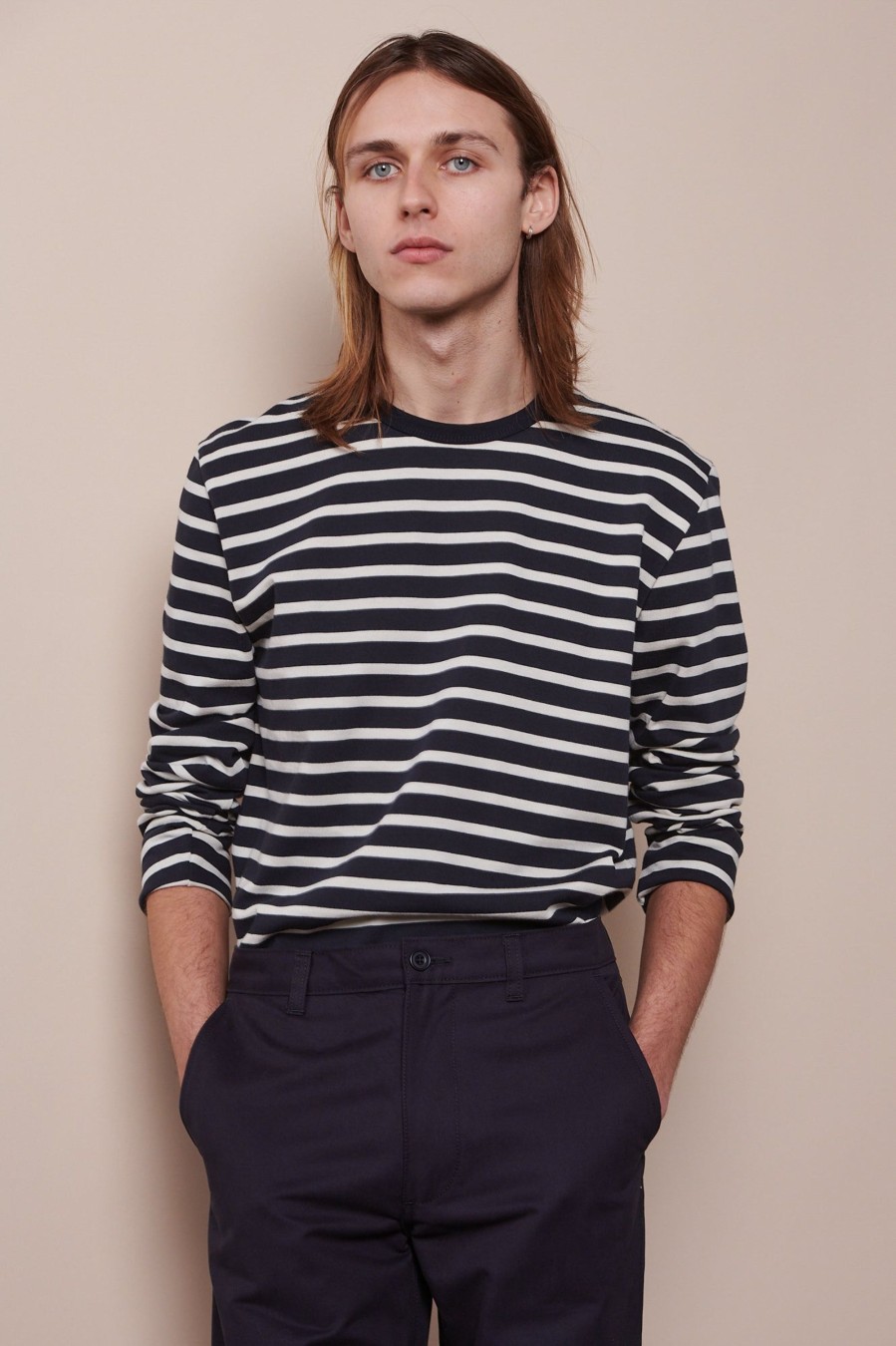 Men Community Clothing | Breton Navy/Ecru