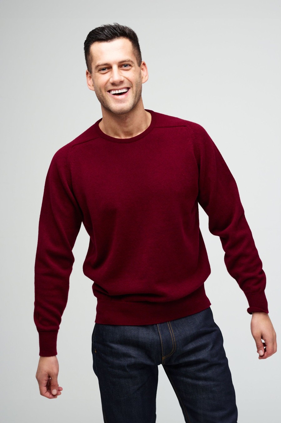 Men Community Clothing | Mens Lambswool Saddle Shoulder Crew Neck