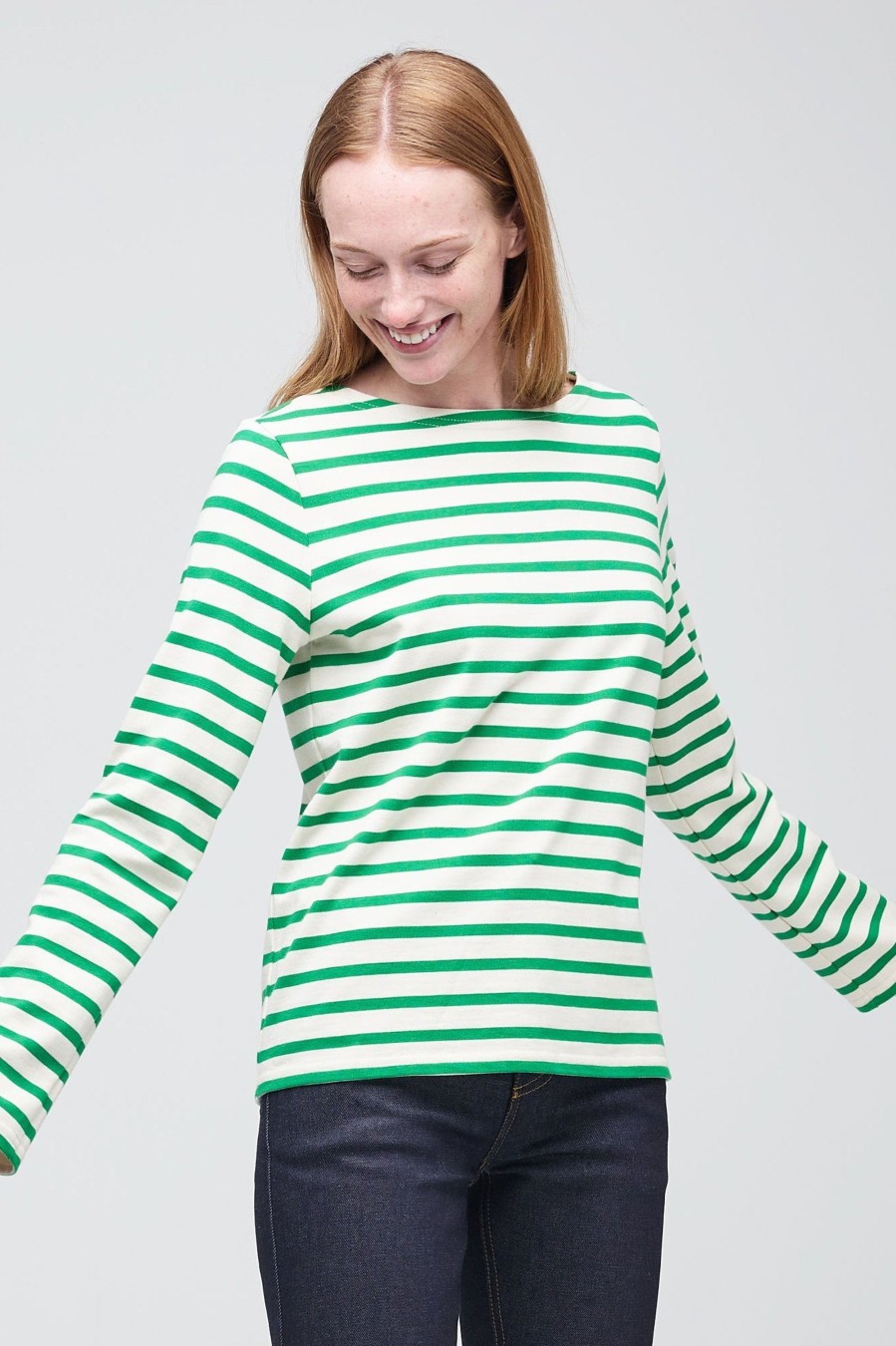 Women Community Clothing | Breton Ecru/Green