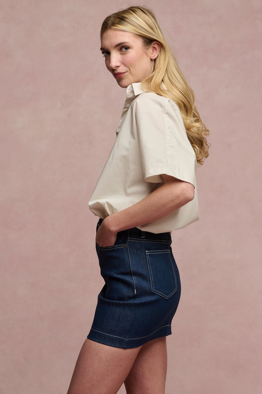 Women Community Clothing | Charlie Denim Mini Skirt