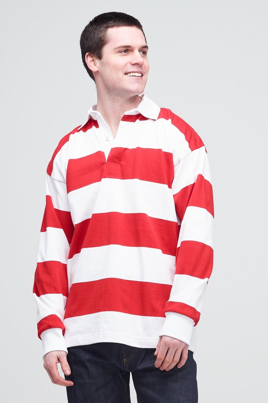 Men Community Clothing | Wide Striped Rugby Shirt