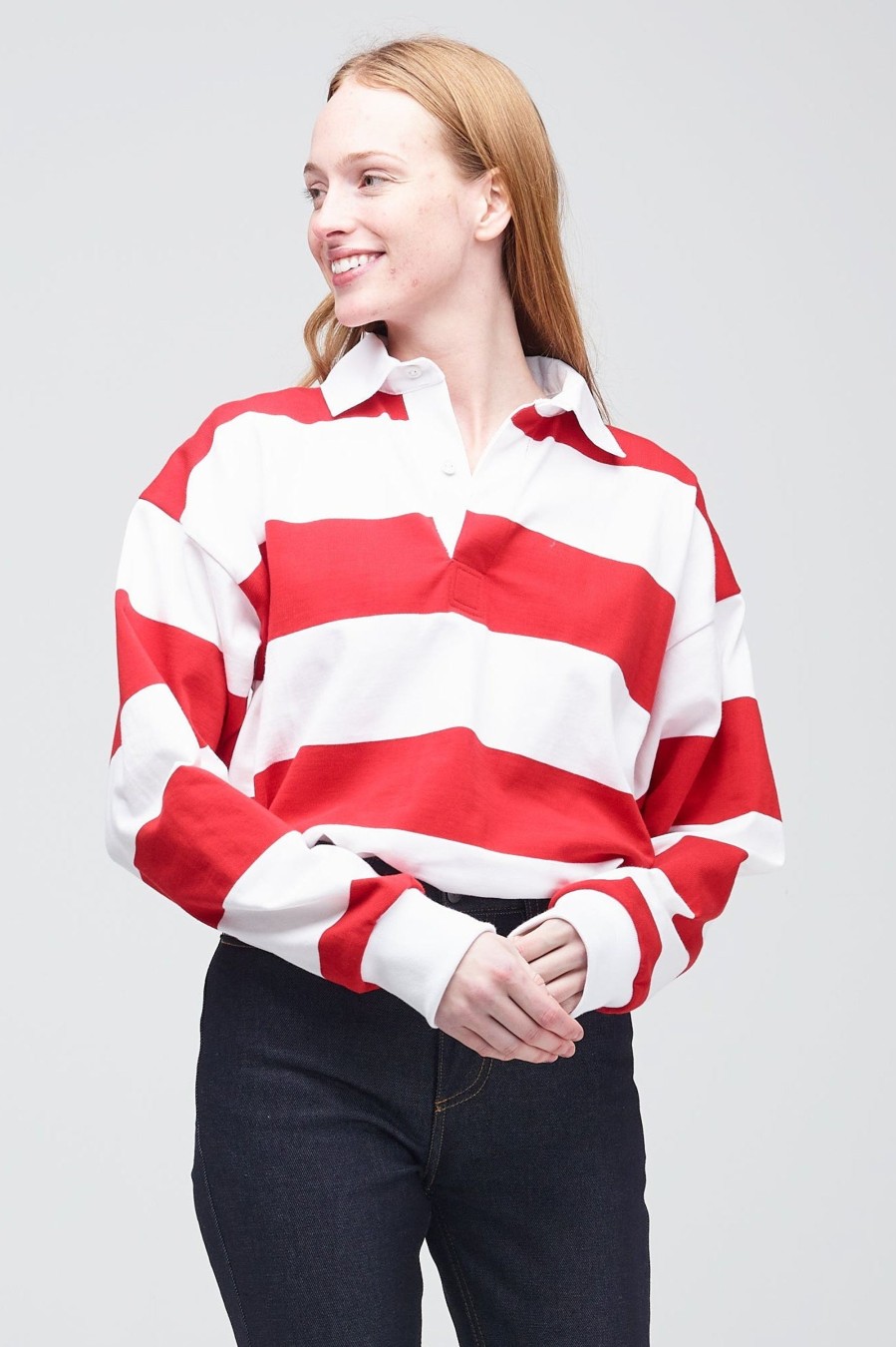 Men Community Clothing | Wide Striped Rugby Shirt