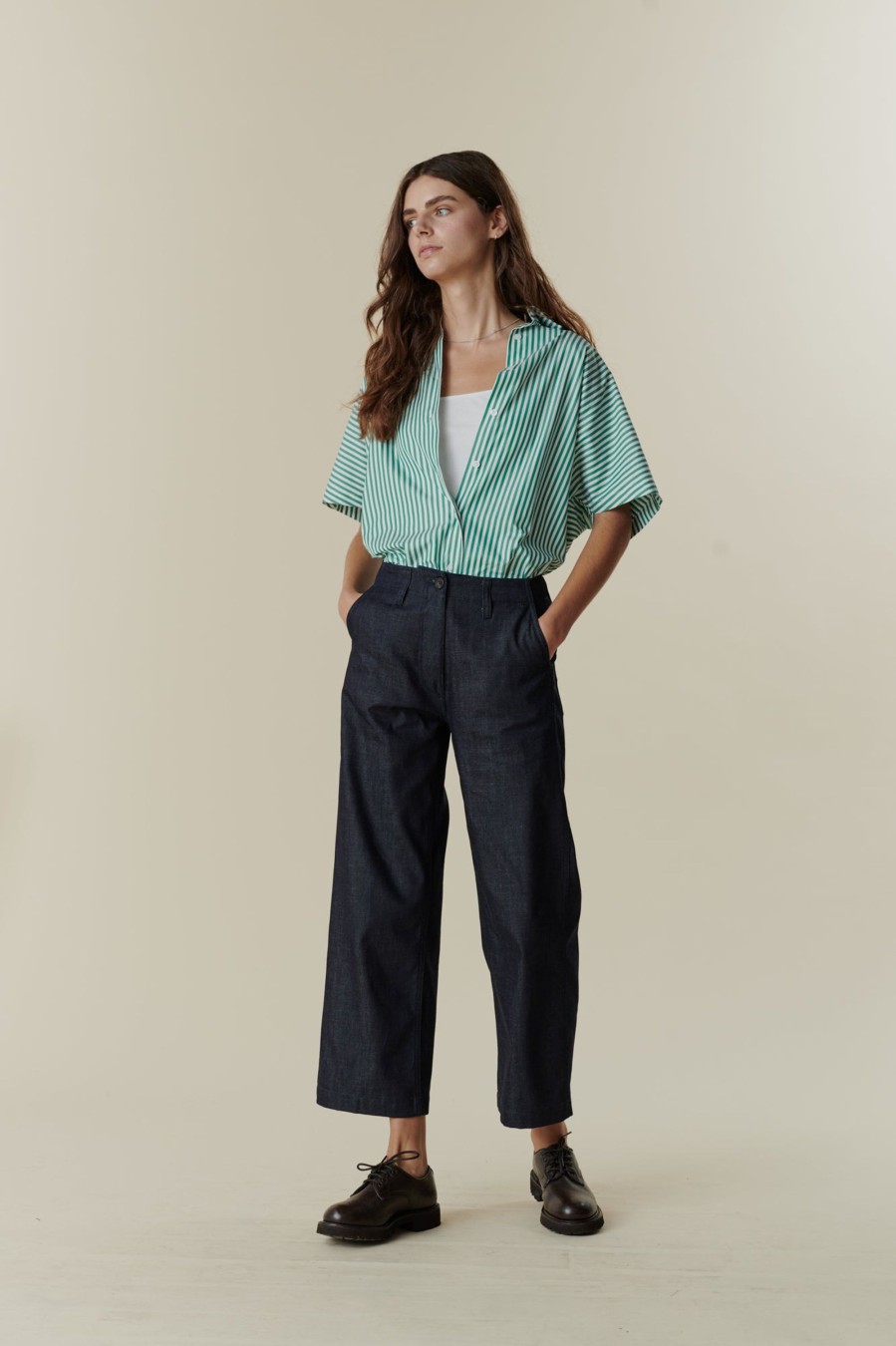 Women Community Clothing | Cropped Work Trousers