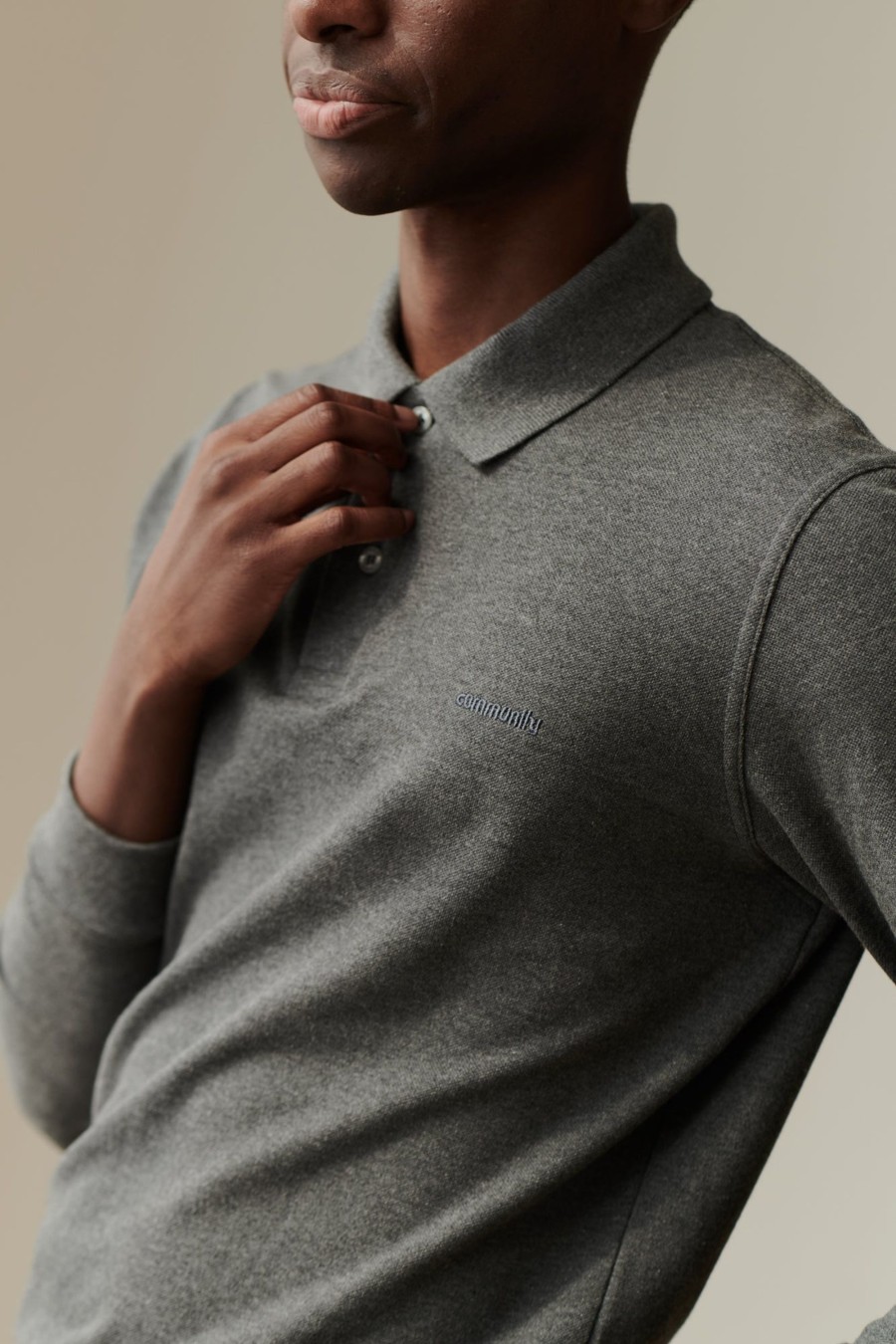 Men Community Clothing | Long Sleeve Polo Shirt