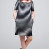 Women Community Clothing | Breton Square Neck Dress