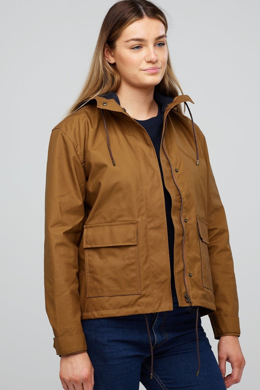 Women Community Clothing | Short Parka Camel