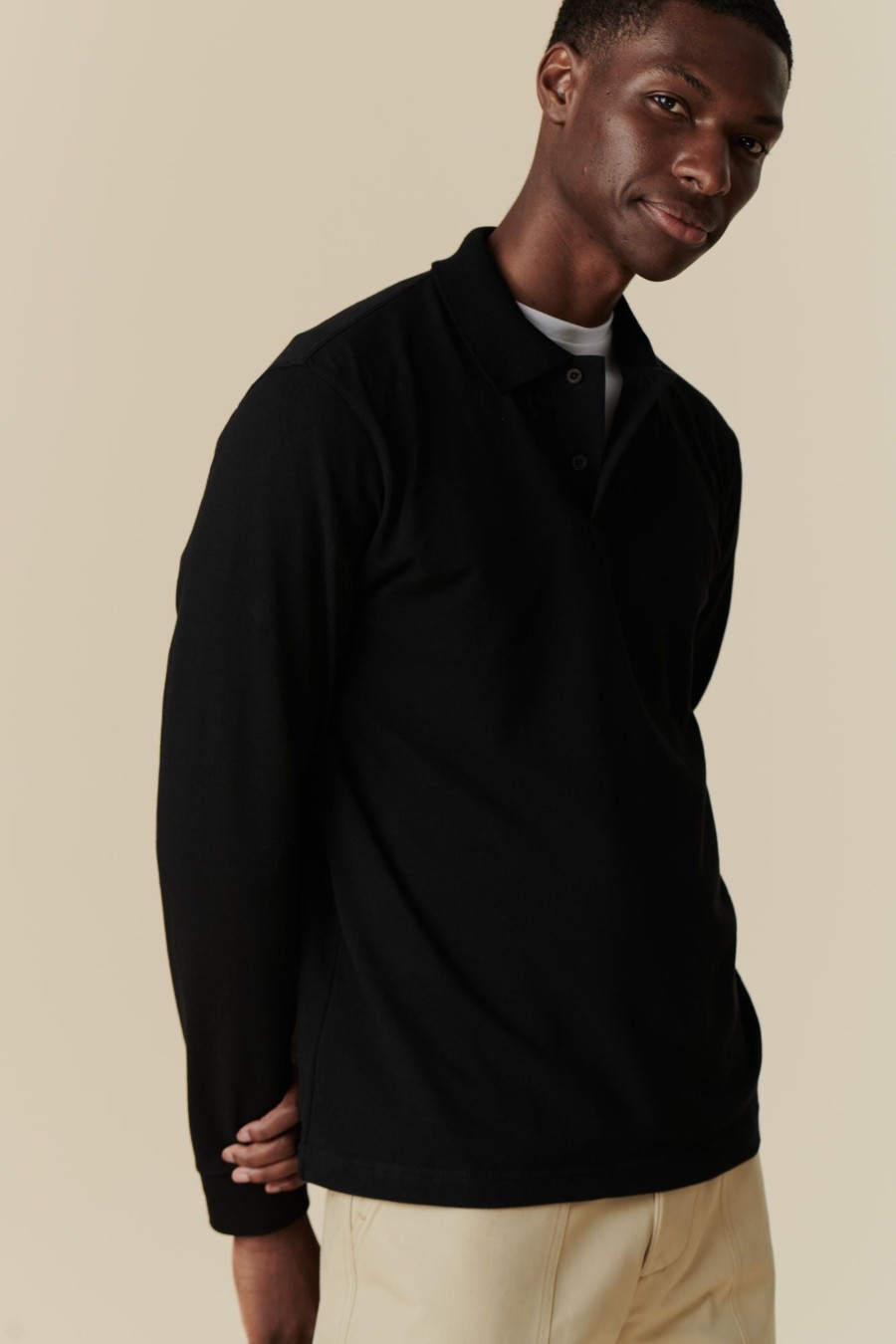 Men Community Clothing | Long Sleeve Polo Shirt