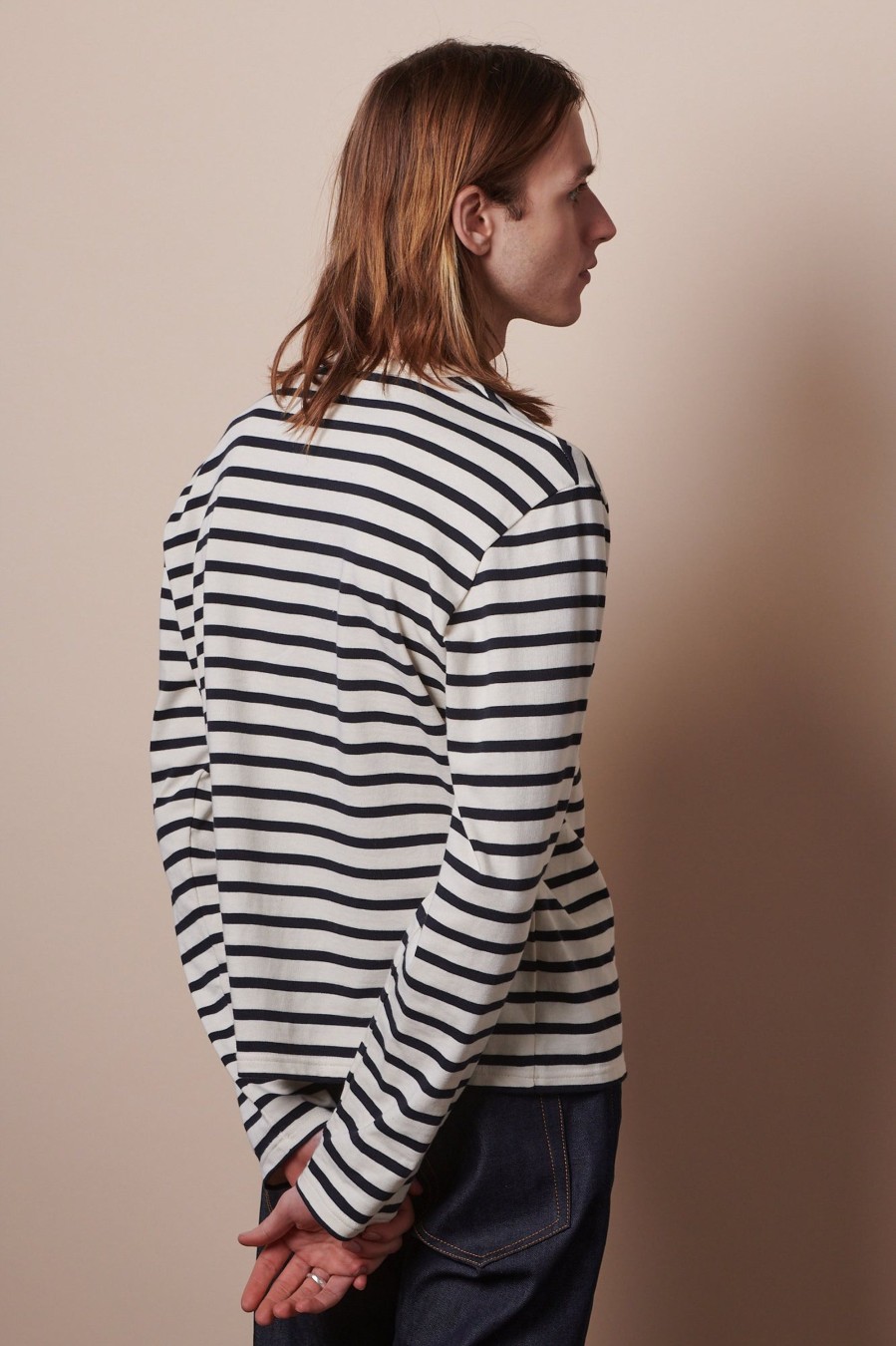 Men Community Clothing | Breton Ecru/Navy