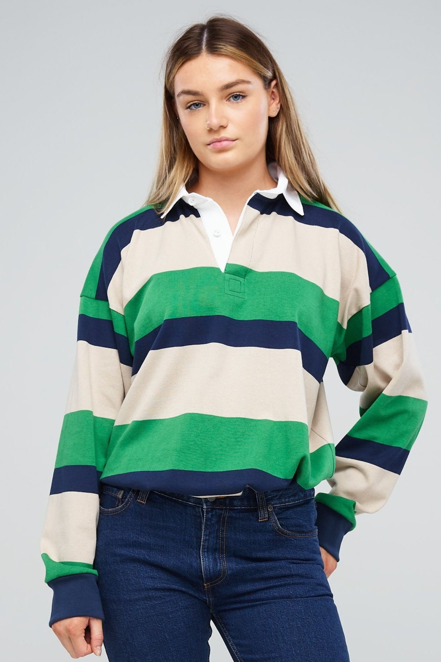 Men Community Clothing | Striped Rugby Shirt