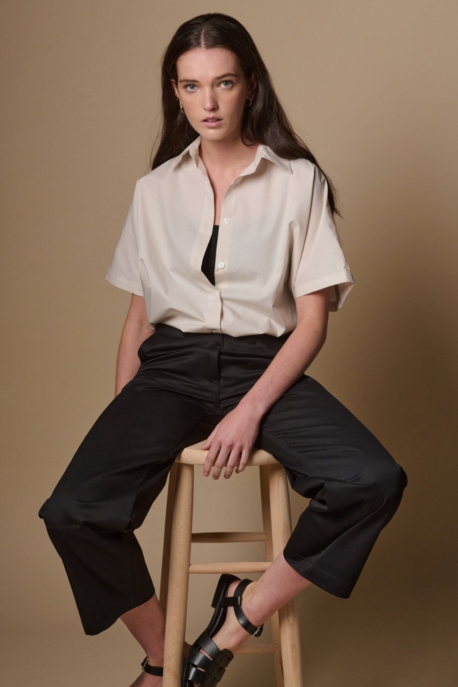 Women Community Clothing | Cropped Work Trousers