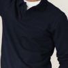 Men Community Clothing | Long Sleeve Polo Shirt Navy