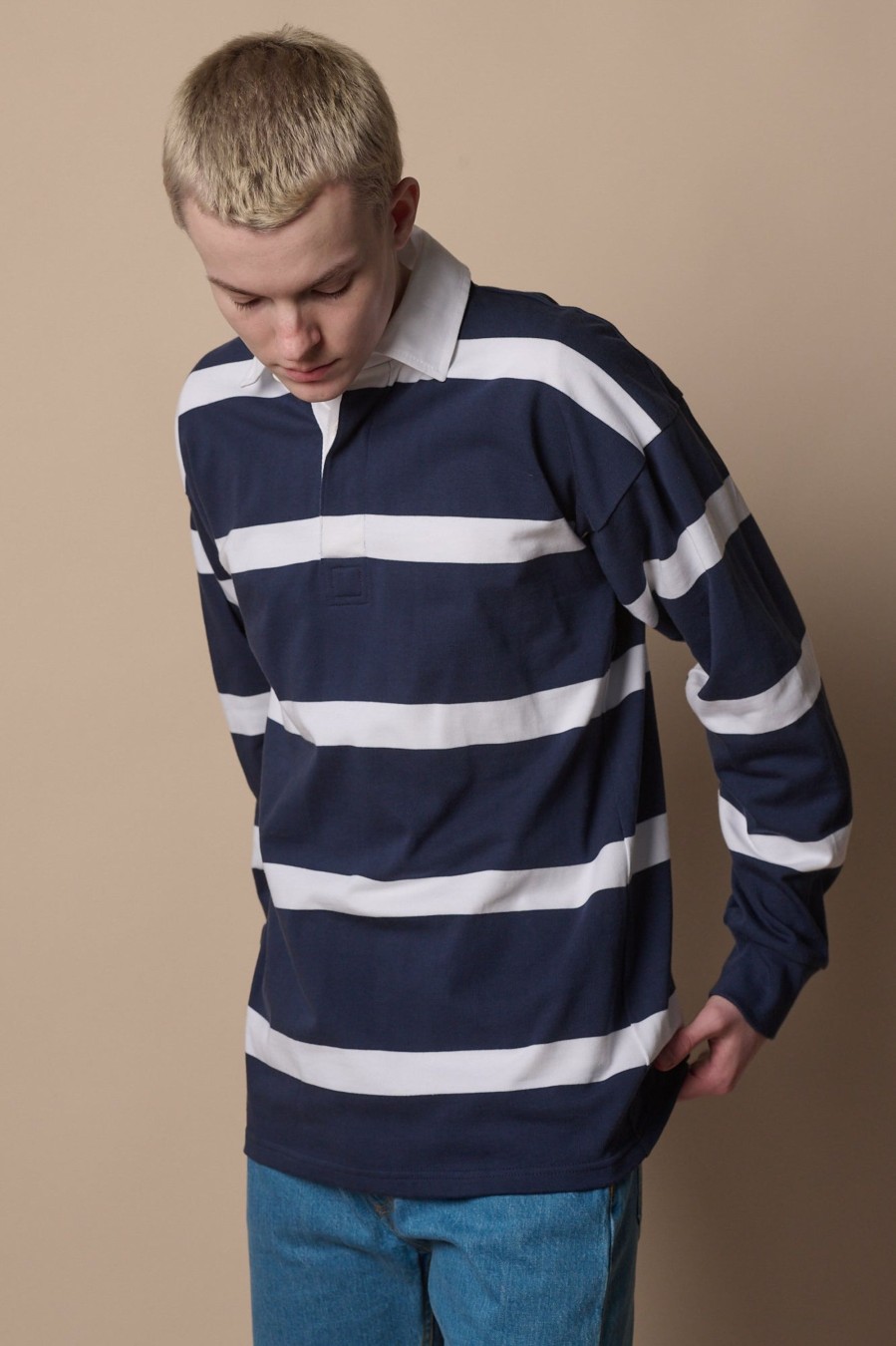 Men Community Clothing | Fine Striped Rugby Shirt