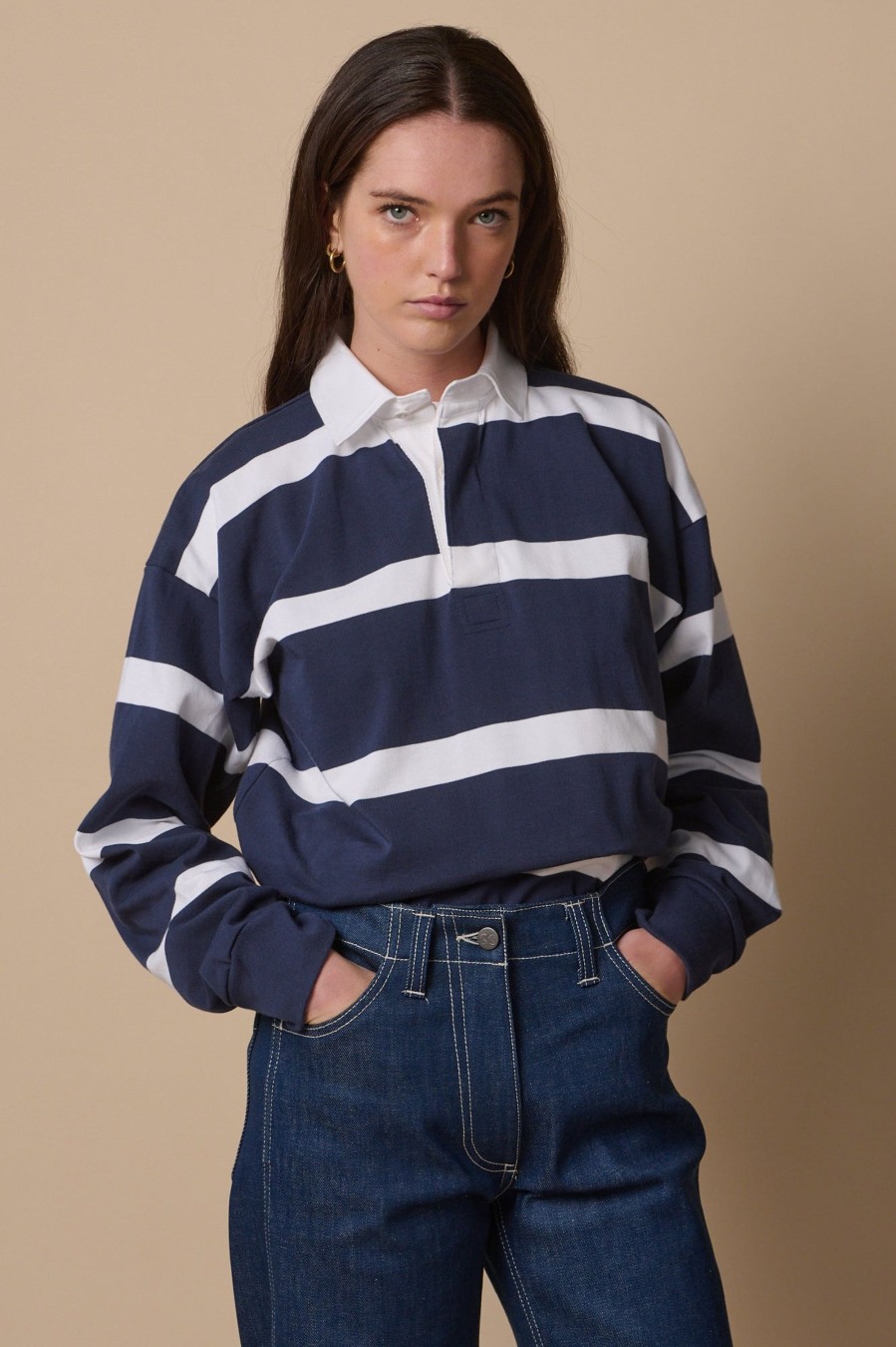 Men Community Clothing | Fine Striped Rugby Shirt