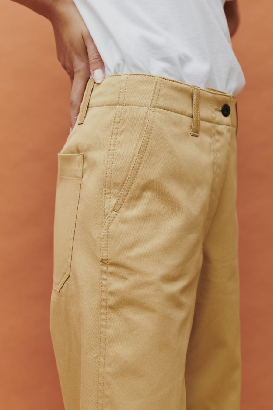 Women Community Clothing | Cropped Work Trousers