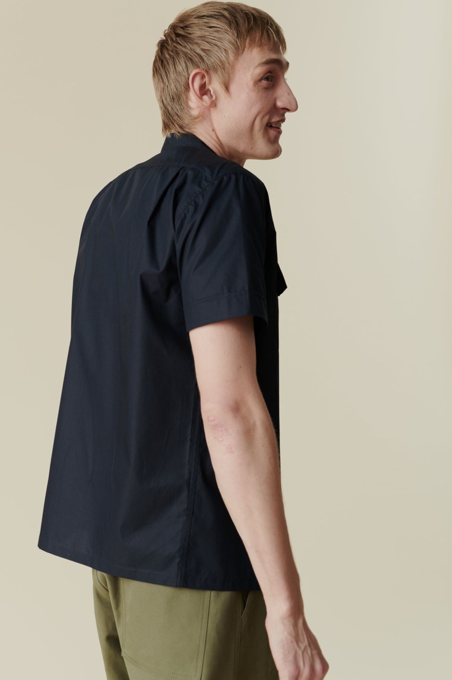 Men Community Clothing | Tom Short Sleeve Military Two Pocket Shirt