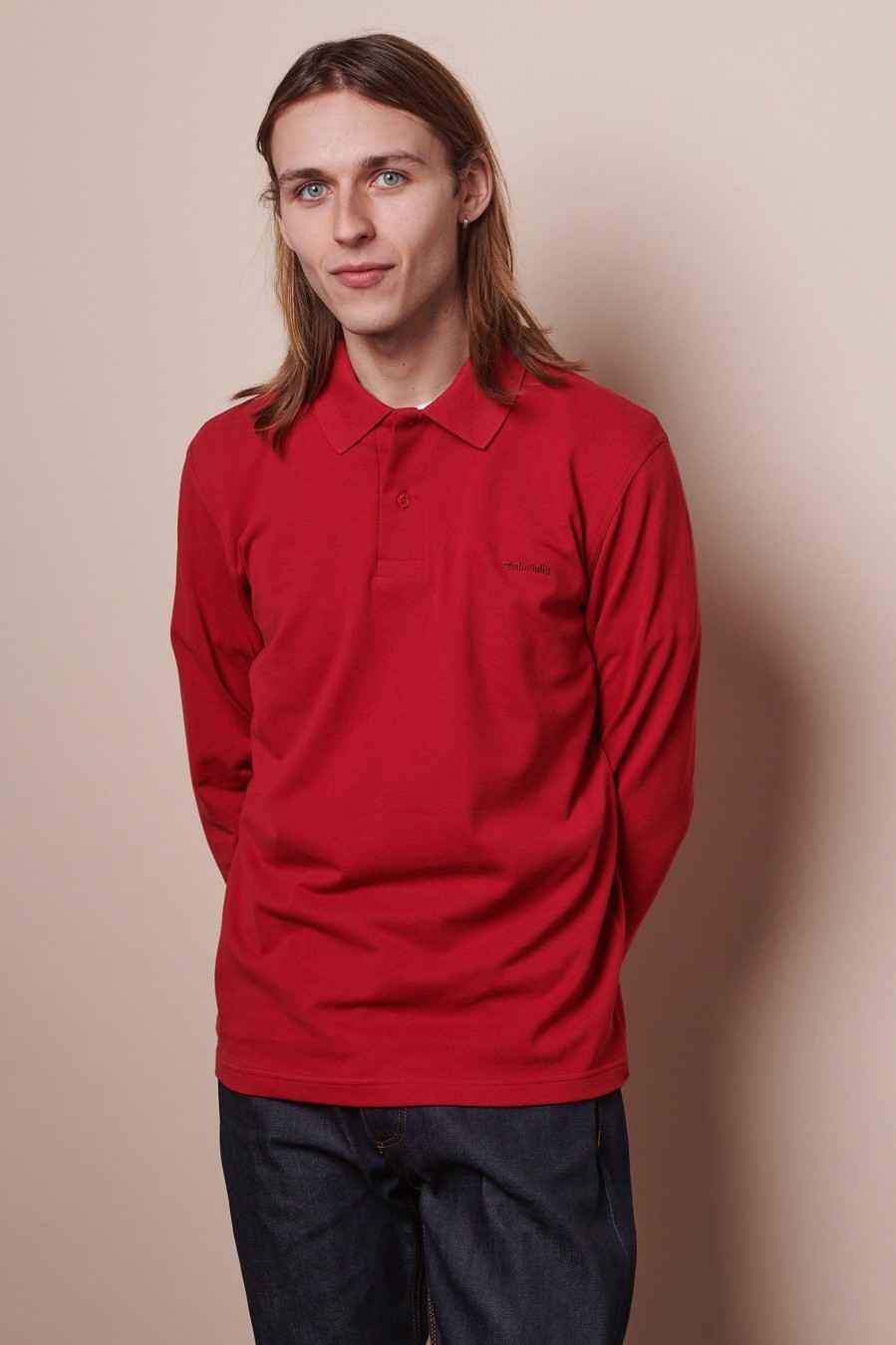 Men Community Clothing | Long Sleeve Polo Shirt