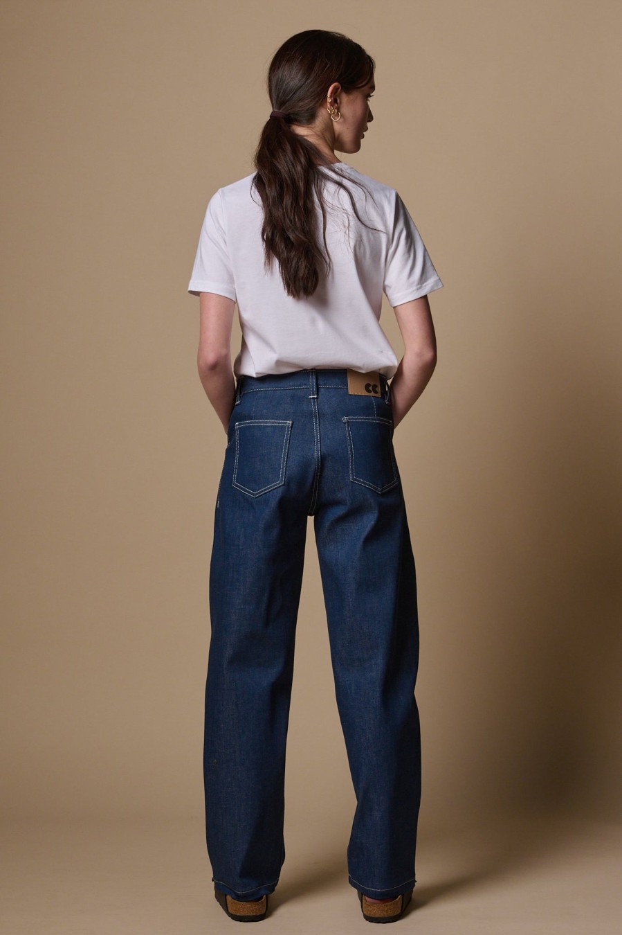 Women Community Clothing | Chore Wide Tapered Jean