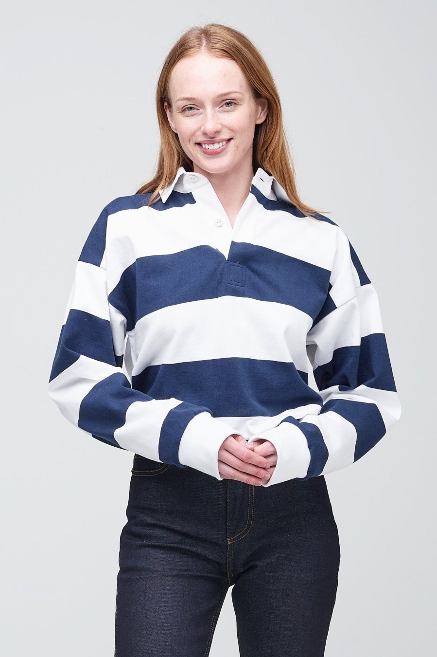 Men Community Clothing | Wide Striped Rugby Shirt