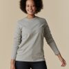 Women Community Clothing | Long Sleeve T Shirt Grey Marl